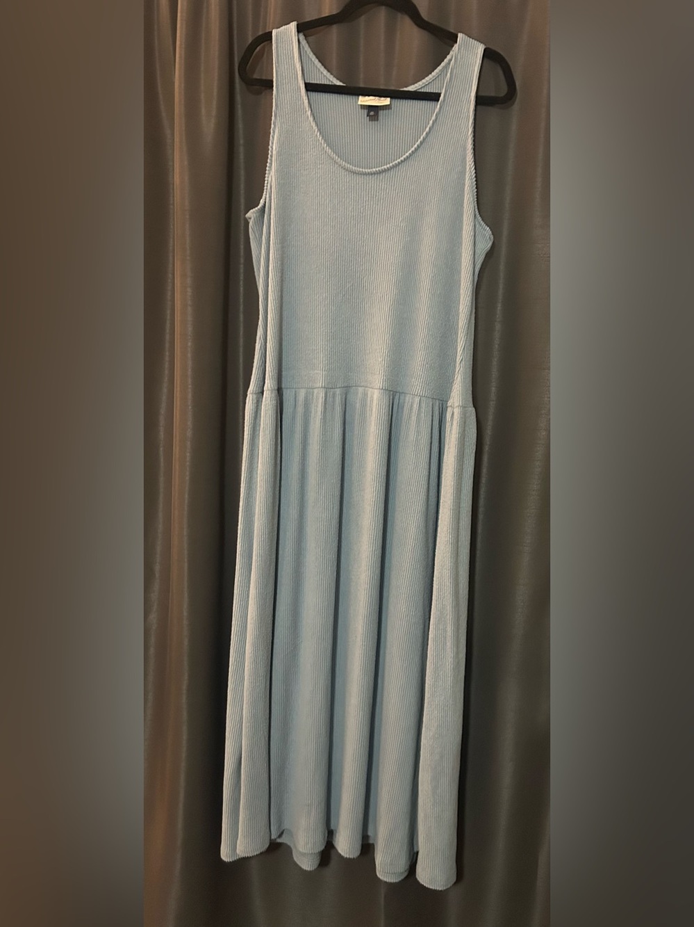 Universal Thread Light Blue Ribbed Knit Top XXL